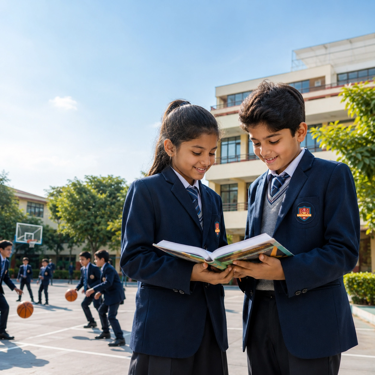 Students at Bajrang International School